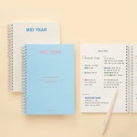 하반기 다이어리 위클리 만년 성인 일기장 6개월 반년 다이어리 플로우 버터옐로우 : 하늬다락방