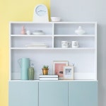 가구샘 다용도 선반 상부장 1200 H6164() 수납장 주방 붙박이장 서랍장 도어형 : 제이엘퍼블릭