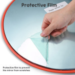 교통 볼록 PC 미러 광각 사각지대 코너, 도로 주차 안전, 비산 방지 플라스틱 도구 : 삼글로리