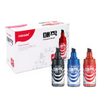 모나미 굵은 병매직 유성 매직 유리병 : 구구문구