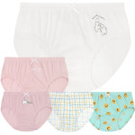 MR키즈 슈퍼샤이 무형광 순면 여삼각 5매입 아동팬티 : 미미캐츠