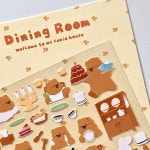 케키바이고미 House series Dining room 스티커 : 두근두근문구점