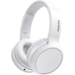 PHILIPS H5205 오버이어 무선 헤드폰(40mm 드라이버 포함)  경량 쿠션 헤드밴드 화이트 : 바다와숲