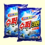 슈퍼크린 세탁세제 10.5kg 2개 가루세제 대용량 : 쇼핑사거리