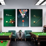 당구장 벽화 당구포스터 포켓볼 인테리어 액자 소품 : 웅이네하우스