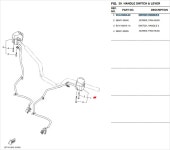 야마하 정품 구형 엑스맥스 핸들 왼쪽 스위치 B74-H3963-00 : 야마하바이크부품