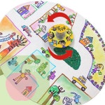 AP 창의교구 유아교구 5살장난감 자석 우리동네만들기 10인용 : 사과soop