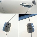 도어가드 방지 패드 4p 문콕 자동차 컷팅형 몰딩 블랙 : SJ모아