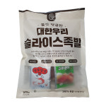 [대한우리] 국내산  슬라이스 족발 세트 (새우젓 + 간장와사비) 375g(2~3인용) : 제핏스토어