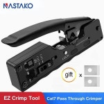 나스타코 RJ45 패스스루 크림퍼 크림핑 도구 Cat5 Cat6 Cat7 RJ45... RJ45 모듈러 플러그 케이블 RJ45 크림프 도구 : 데일리셀링링