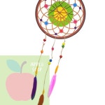 AP 아동미술재료 유치원만들기세트 벽걸이장식 꿈 담은 드림캐쳐 만들기 : 사과soop