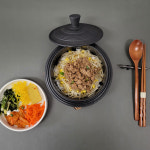 보나토 무쇠 주물 인덕션 돌솥 알밥 솥밥 계란찜 삼계탕 뚝배기 가마솥 12cm : 봉크