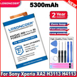 호환 소니 Xperia XA2 L2 H4331 H4311 H3311 SNYSK84 1309-2682배터리 5300mAh LIP1654ERPC : :업소용