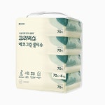 크리넥스 에코그린 생분해 물티슈 70매X4입 : 제이앤피샵