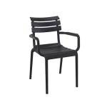 프라스틱의자 보조의자 야외용 테라스 간이 체어 Caranguer 플라스틱 암체어 : 결해