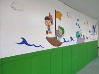 어린이집 인테리어 벽면환경구성 유치원 초등학교 동화 벽장식 신학기환경구성 : 신씨네나무이야기