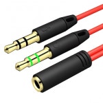 헤드폰 분배기 이어폰 어댑터, 오디오 3.5mm 암-2 수 잭 Aux 케이블 액세서 : 이글로리2