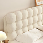 침대 헤드 쿠션 침대 등받이 엠보싱 테디벨벳쿠션 크림 90x60x10cm 유 F9945 : 아리따운걸스