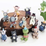 화분 데코레이션용 픽 베리큐티 소풍가는 동물농장 미니미 화분장식소품 화분꾸미기 : 코드구구
