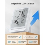 GoveeLife 습도계 온도계 H5104 블루투스 실내 온도 모니터 앱 경고 및 2년 날짜 저장 내보내기 원격 LCD 디지털 온실 휴미더 RV : 스마트쇼핑