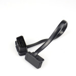 납작 얇은 국수 16 핀 소켓 OBD OBDII 수 암 자동차 스캐너 OBD2 익스텐션 케이블 커넥터 30cm 60cm 100cm : 한발 디딤마켓