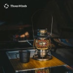 휴대용 캠핑 용품 ThousWinds 철도 랜턴 야외 조명 감성 빈티지 등유 오일 램프 여행 피크닉 : 맹맹