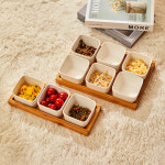 반찬 그릇 사각 접시 3칸 나눔접시 4칸 4구 4절 6칸 : 커피그라인더