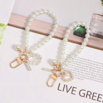 진주스트랩 키홀더 키링 열쇠고리 가방장식 핸드폰스트랩 2종세트 슬림소녀 Key chain : 슬림소녀