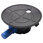 오목한 진공 흡입 컵, 헤비 듀티 핸드 펌프 나사산 스터드 포함, 4.5 인치, : 사글로리