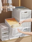 가정용 옷 수납함 옷장 레이어드 정리 옷 비닐 수납함 학생 기숙사 수납 바구니 신기 : 쇼트커드