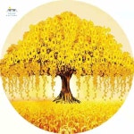 포함 돈나무 액자형 재물 보석십자수 나무 대형 금전수 액자 공예 도안 황금 세트 비즈 : 유어스팩토리