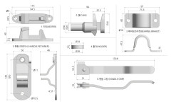 철 탑차부속 세트, 1톤 특장차 부속 세트 : 형제하드웨어