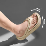 남성용 쪼리 실내 야외 비치 슬리퍼미끄럼 방지Icrease 플랫폼 신발여름 패션 캐주얼 슬리퍼사이즈 45 소프트 라이트 : 한발 디딤마켓