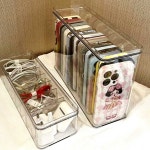 투명 휴대폰케이스 보관함 이어폰 케이블 아크릴 USB 수납함 정리함 케이블 보관함 8칸 : msub