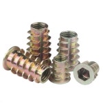 플랜지 육각 드라이브 헤드 가구 너트 아연 합금 목재 인서트 M4 m5 m6 m8 m10 1 4-20UNC 5 16-18UNC 3 8-16UNC 10-50 개 : 육안쇼핑