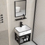 벽걸이 세면대 세라믹 욕실 화장실 하부 수납 일체형 : 빌리언브릿지