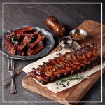 육미공방 바베큐 폭립 600g, 바베큐 쪽립 500g : 육미공방