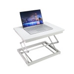 오늘그냥 높이조절 50cm 화이트 PC테이블 노트북테이블 테블릿책상 모니터거치대 : 오늘그냥