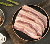 유황돼지 생삼겹살 500g 한돈 냉장 진공포장 택배 오겹살 : 삼산골 푸드