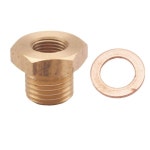 와셔 포함 황동 플러그 오일 압력 어댑터, NPT to M14x1.5, 1/8-27 : JayMe