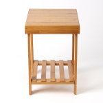 우드 미니선반 겸용 원목의자 스툴 테이블 인테리어 다용도 화분 라운딩 : 오늘그냥