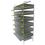 다층 대형 사육 케이지 조류 매추라기 철제 상자 102cm 5층 철제 급식기+물통 : 또바기Store