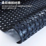 고무매트 물빠짐 깔판 주방 현장 논슬립 바닥 패드 50x80cm 두께 6mm 블랙 : 샤픽몰