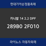 (현대기아순정품촉매)카니발 14 2.2 DPF / 289B0 2F010 [고품반납조건] : 라이노스자동차촉매