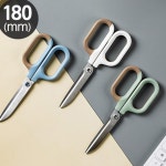 K모먼트 문구용 곡선가위 180mm 예쁜가위 아크릴가위 : 순간주방