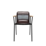 식당 카페 인조가죽 내추럴 심플한 사각 팔걸이 의자 : 헤르샤 가구
