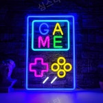 led 네온 사인 간판 조명 게임방 pc방 콘솔 불빛 : 라스트비긴