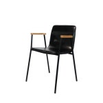 식당 카페 인조가죽 내추럴 심플한 사각 팔걸이 의자 : 헤르샤 가구