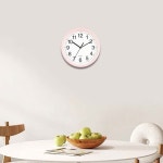 원형 깔끔한 심플 홈데코 인테리어 감성 셀프 집꾸미기 아날로그 벽시계 저소음 디자인 모던 : 핑크웨이