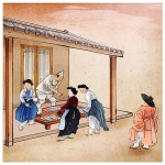 장터 주막 저잣거리 시장 전통 한옥 주점 식당 한복 파르텔 민속 벽지 시트지 롤스크린 : 으뜸데코